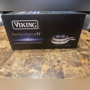 Viking 4-Ply Frying Pans 2-Piece Laser Clad Titanium Performance Ti 9.5” & 11”